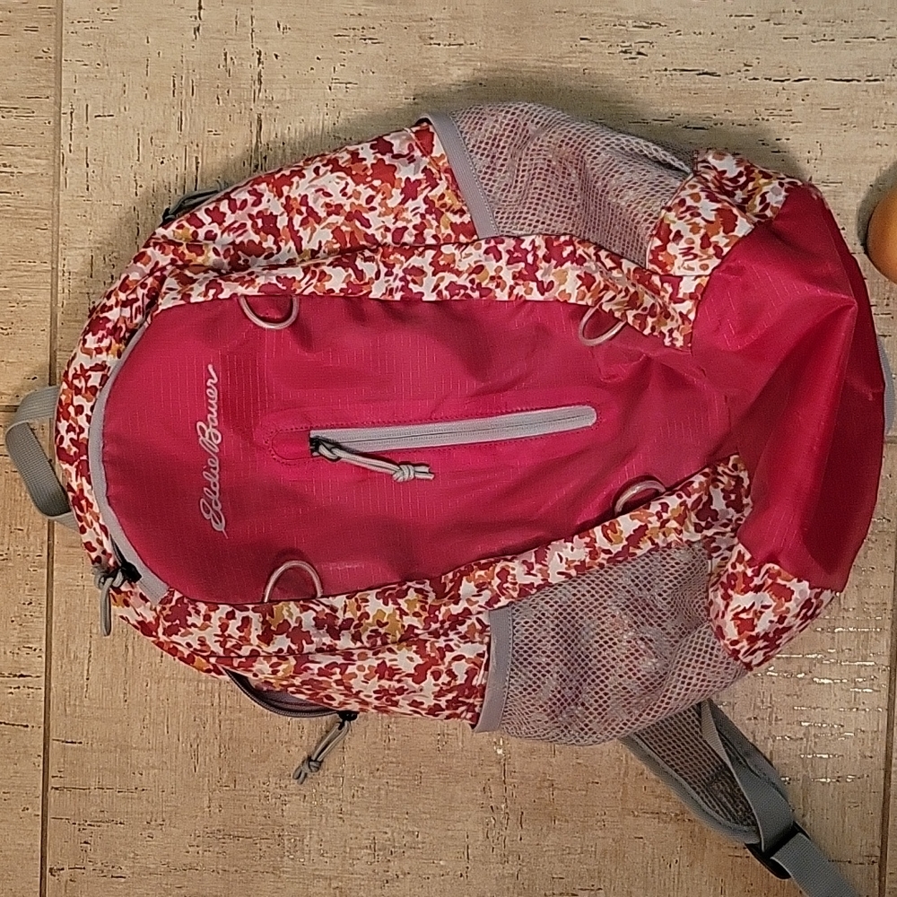 Eddie Bauer floral back pack. Non smoking house